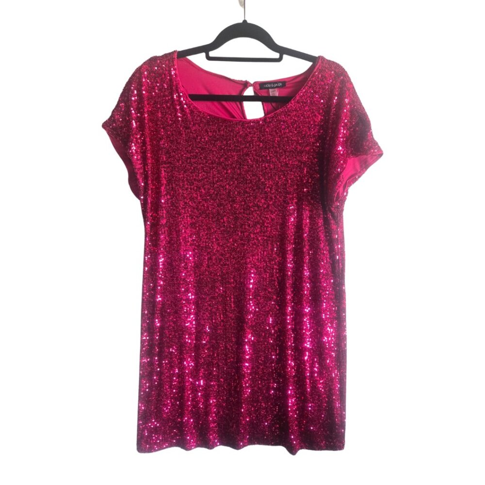 Women's Pink Sequin Dress